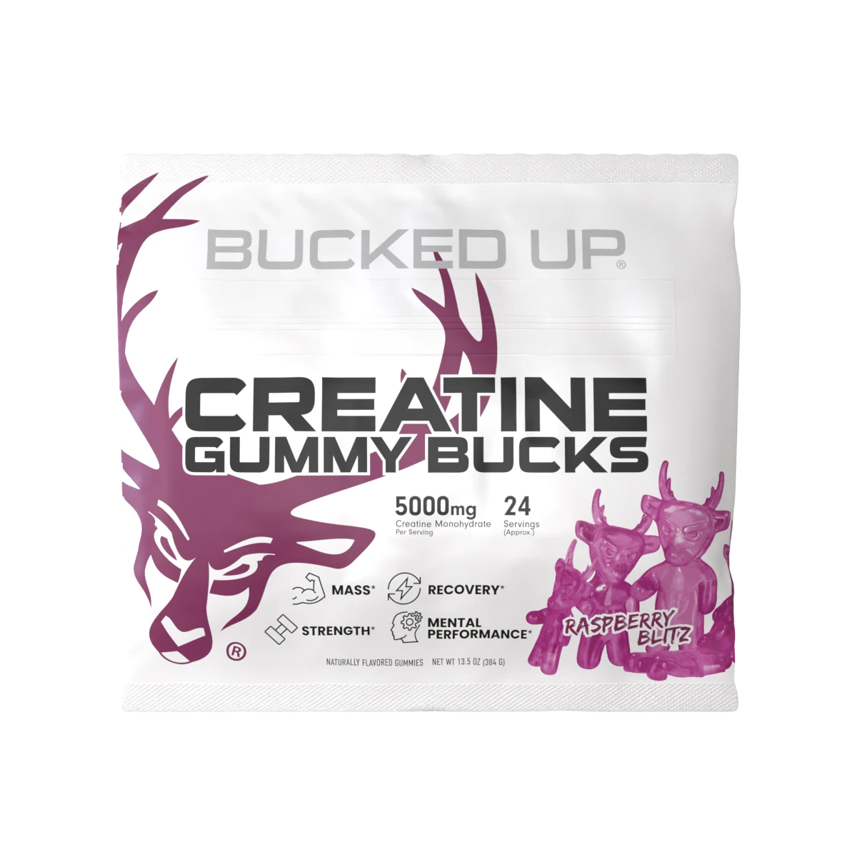 CREATINE GUMMY BUCKS RASPBERRY BLITZ