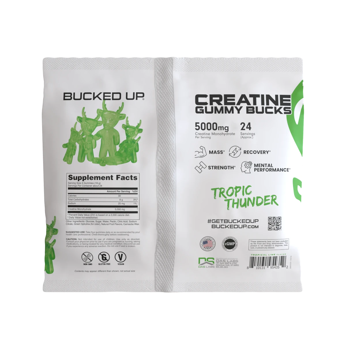 CREATINE GUMMY BUCKS TROPIC THUNDER