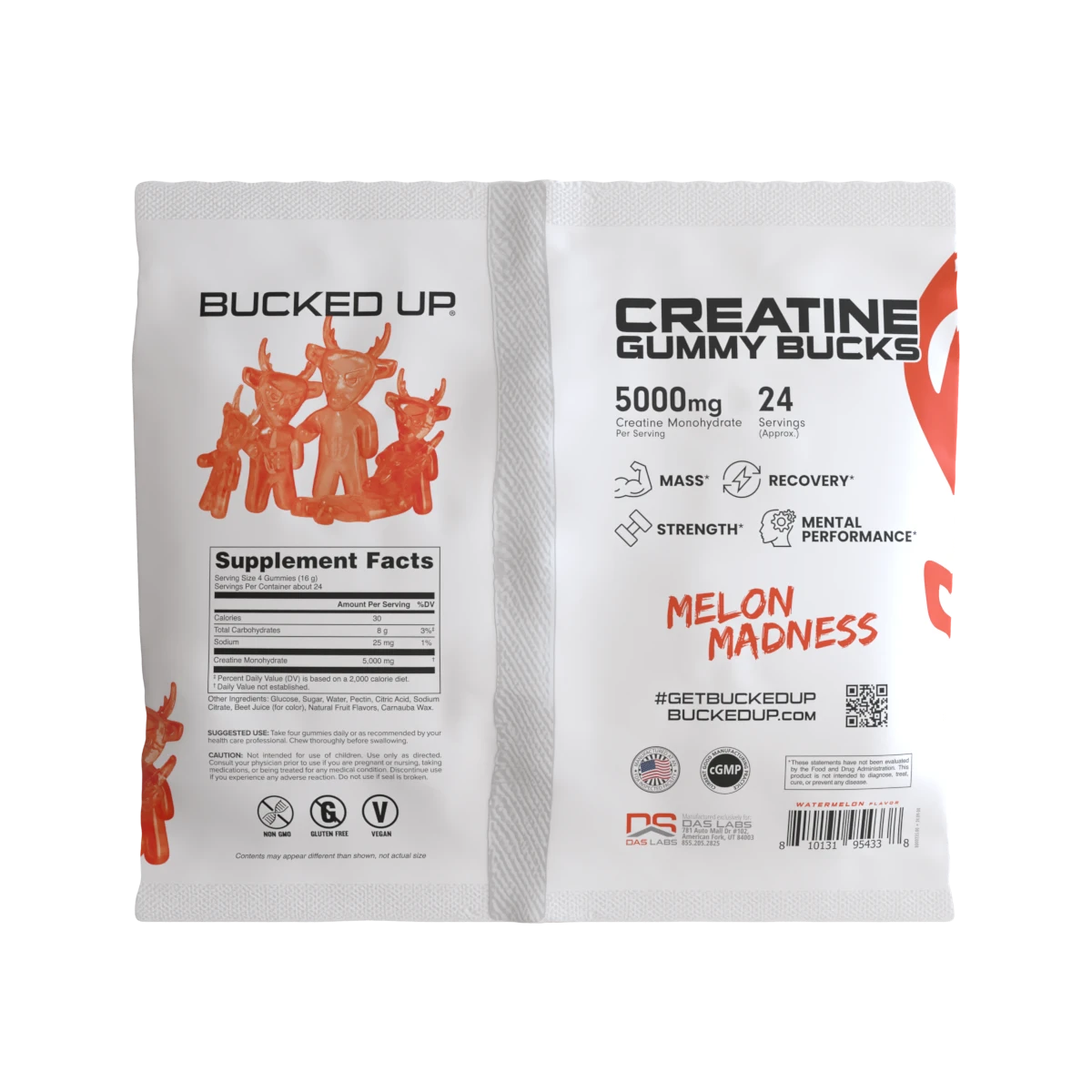 CREATINE GUMMY BUCKS MELON MADNESS