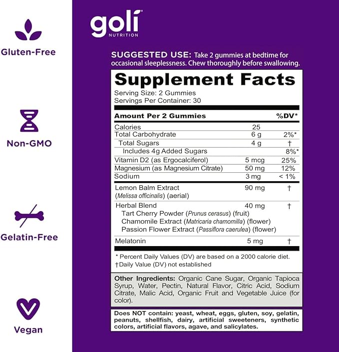 GOLI DREAMY SLEEP GUMMIES
