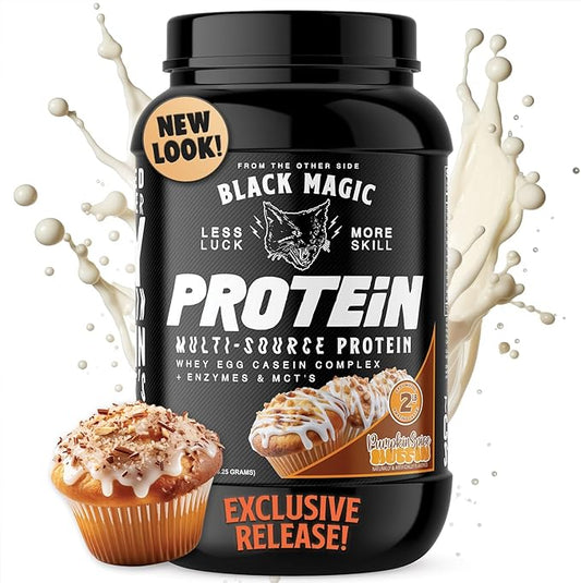 BLACK MAGIC PROTEIN PUMPKIN SPICE MUFFIN