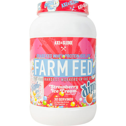 FARM FED DIPPIN' DOTS STRAWBERRY ICE CREAM