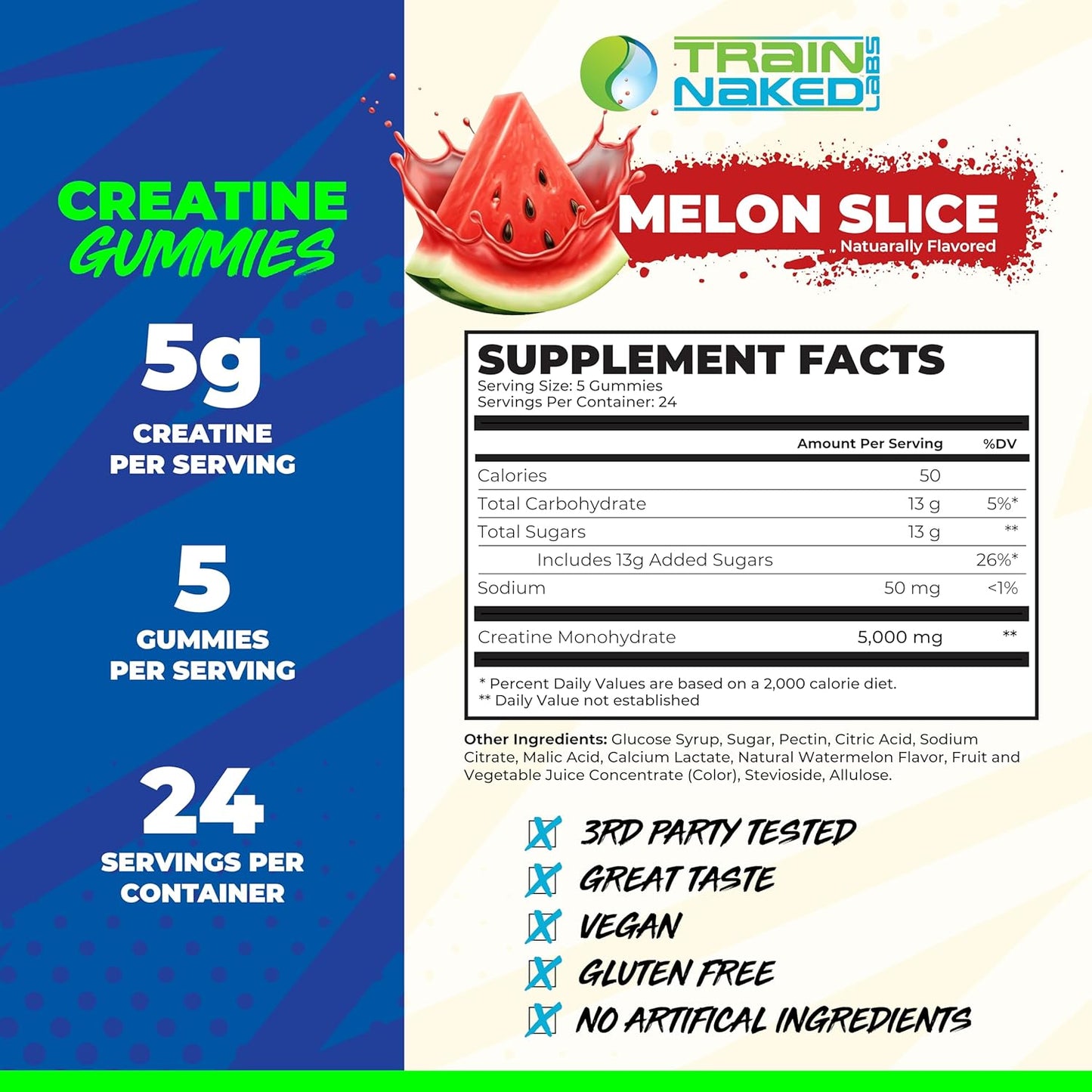TNL CREATINE GUMMIES MELON SLICE