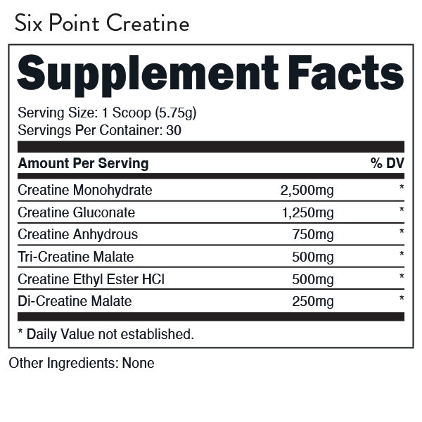 SIX POINT CREATINE