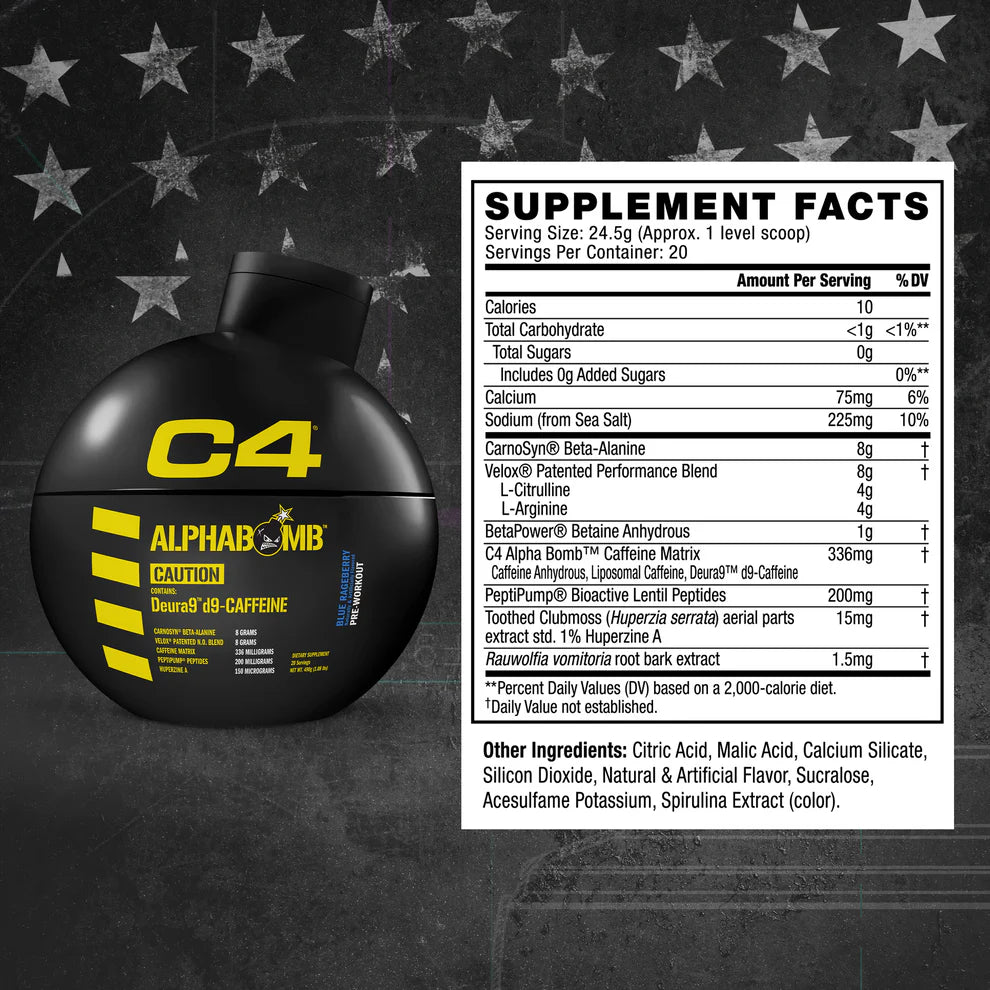 C4 ALPHA BOMB BLUE RAGE BERRY