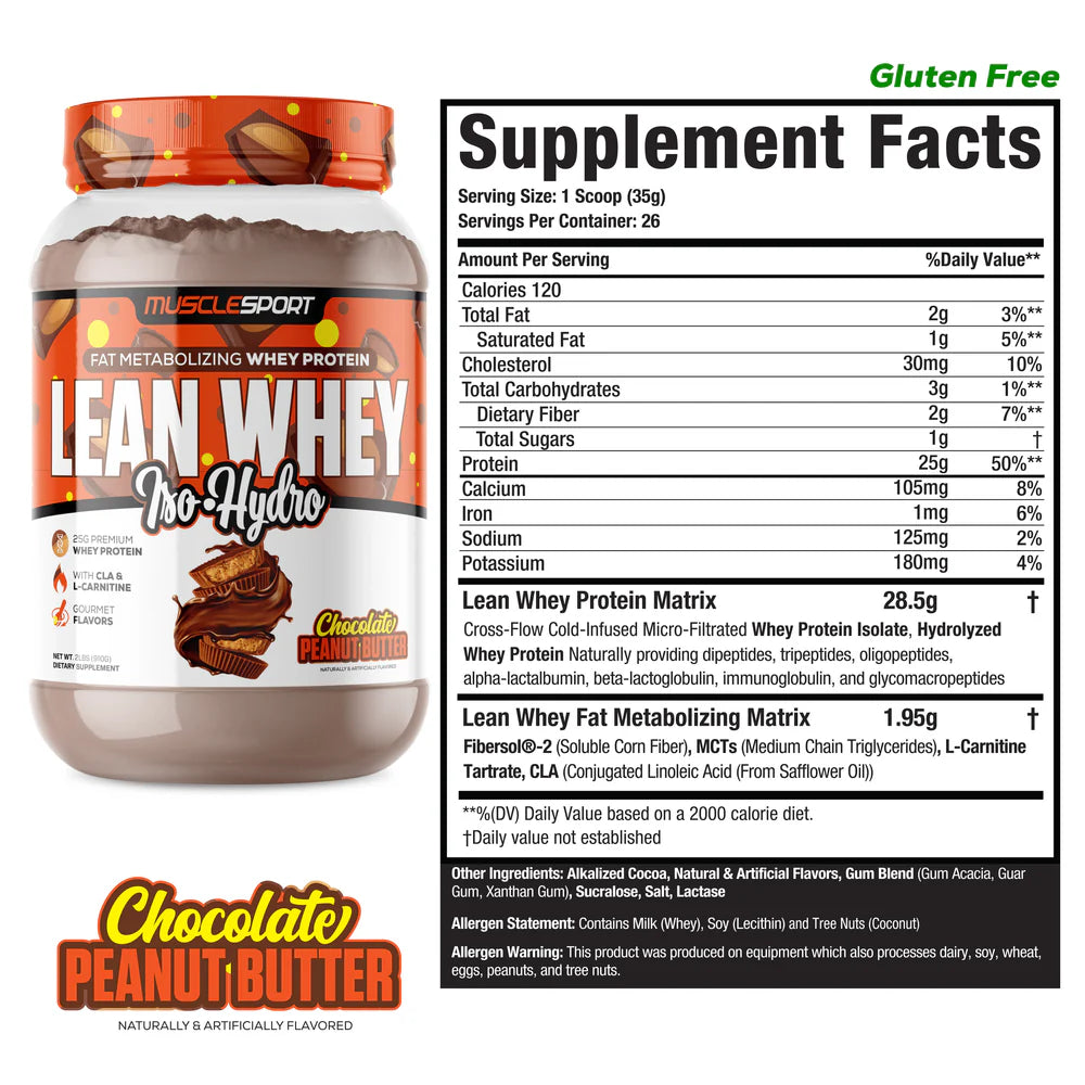 LEAN WHEY ISO-HYDRO CHOCOLATE PEAUNT BUTTER