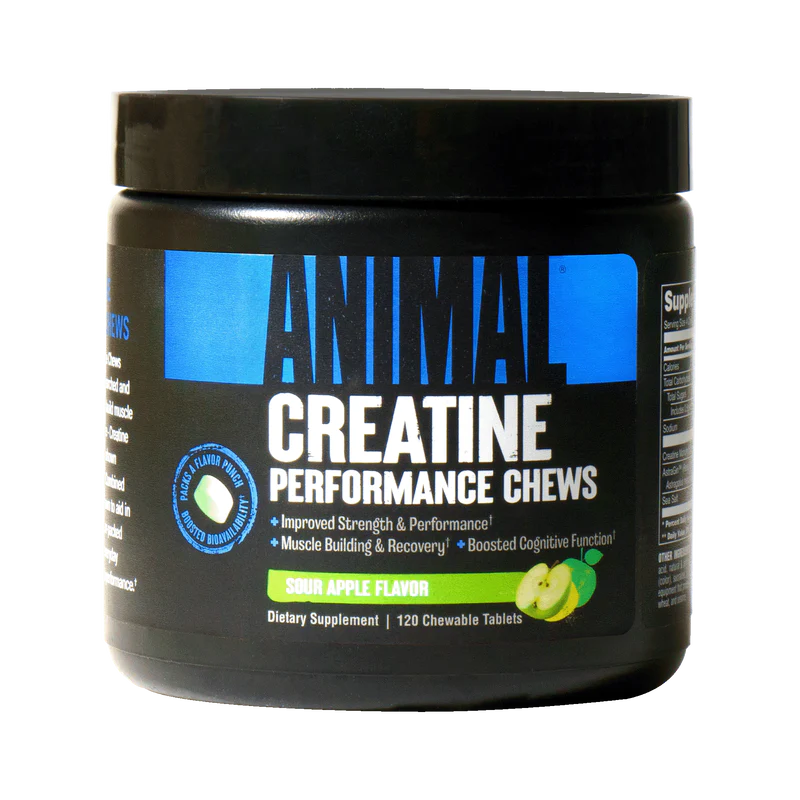 ANIMAL CREATINE CHEWS SOUR APPLE