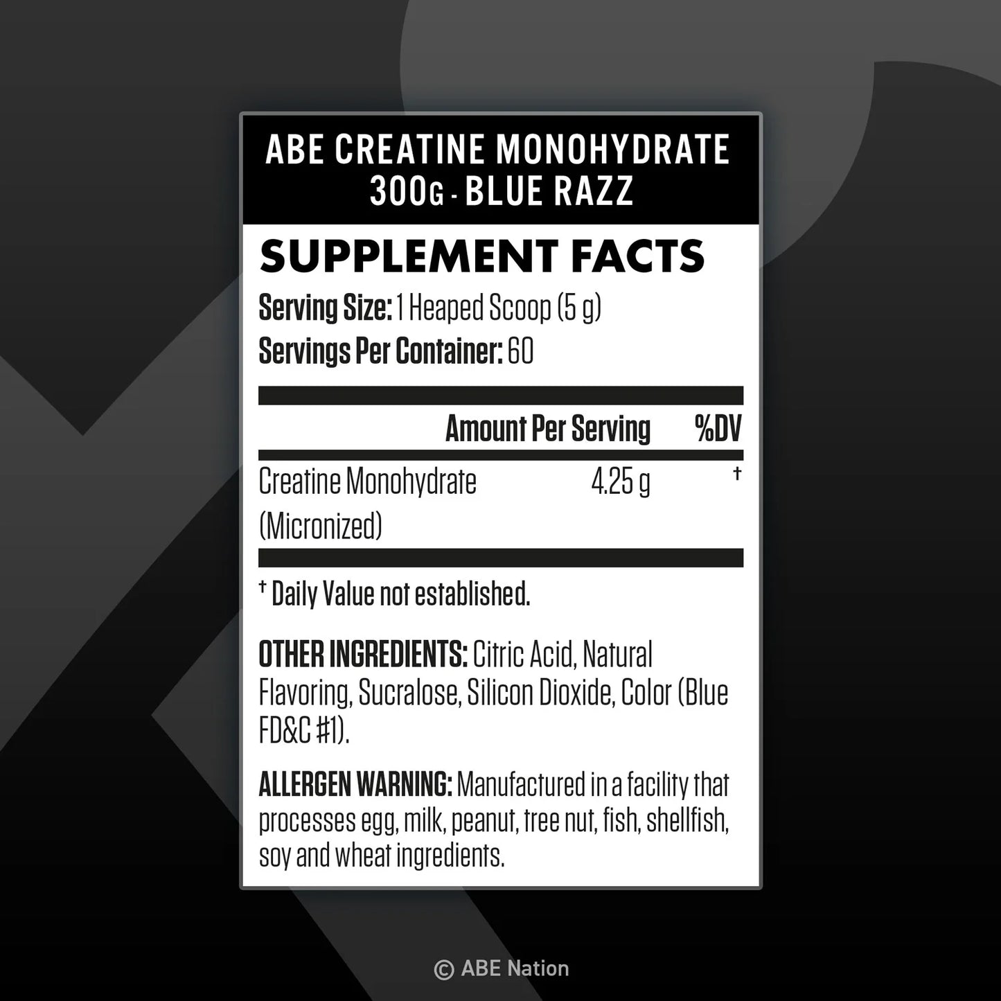 ABE CREATINE BLUE RAZZ