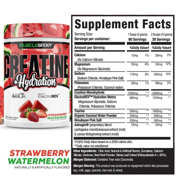 CREATINE + HYRDATION STRAWBERRY WATERMELON