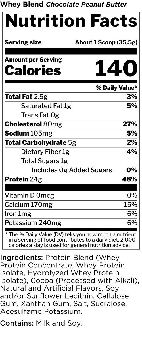 RULE 1 WHEY CHOCOLATE PEANUT BUTTER