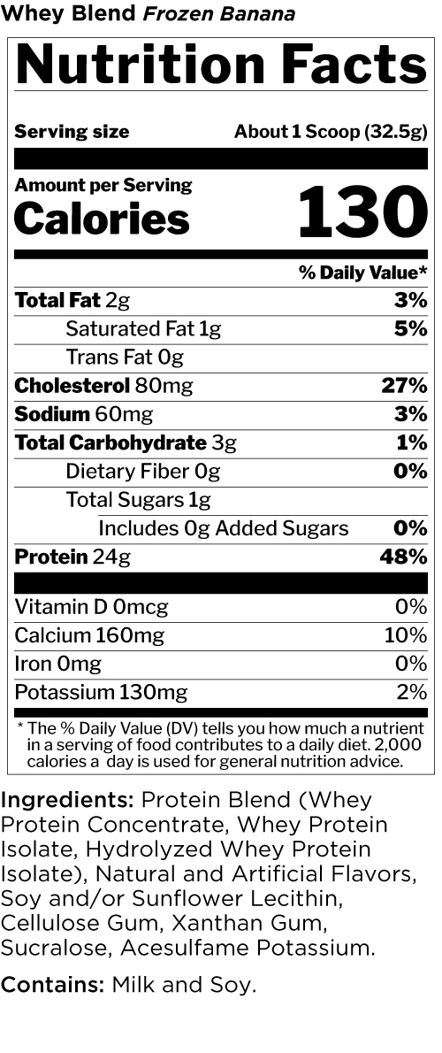 RULE 1 WHEY FROZEN BANANA
