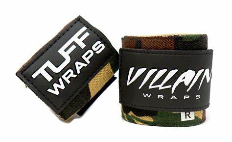 16" Villain Wrist Wraps - Woodland Camo