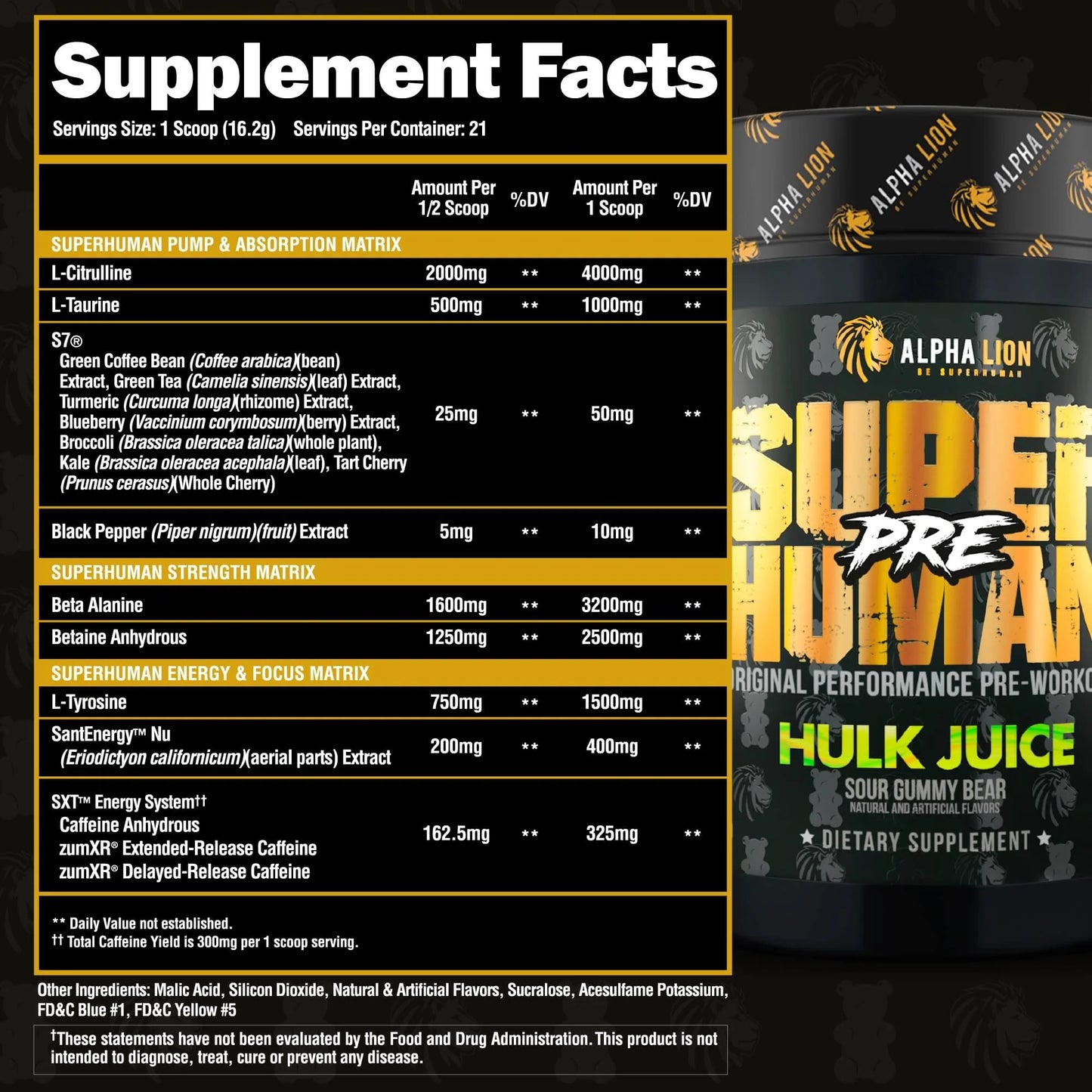 SUPER HUMAN PRE HULK JUICE