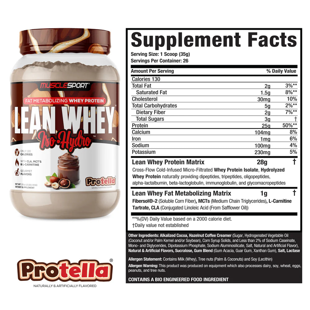 LEAN WHEY ISO HYDRO PROTELLA