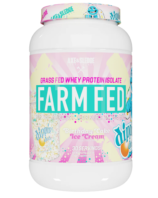 FARM FED DIPPIN' DOTS BIRTHDAY CAKE ICE CREAM