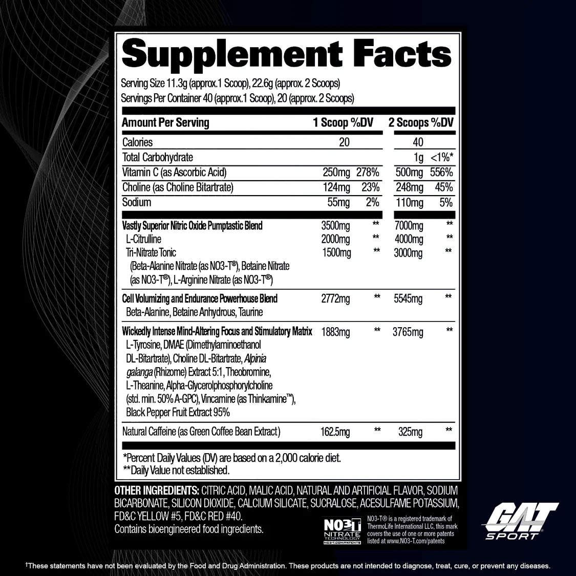 NITRAFLEX BLACK GREEN APPLE