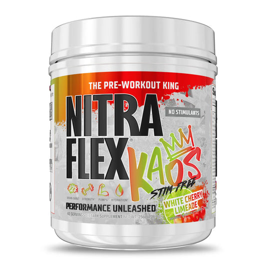 NITRAFLEX KAOS WHITE CHERRY LIMEADE STIM-FREE