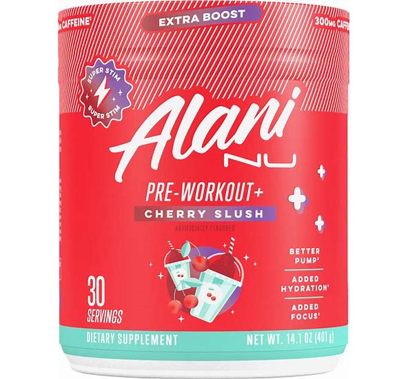 ALANI NU PRE WORKOUT+ CHERRY SLUSH