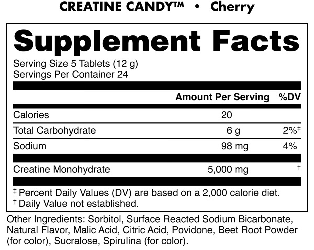 CREATINE CANDY CHERRY