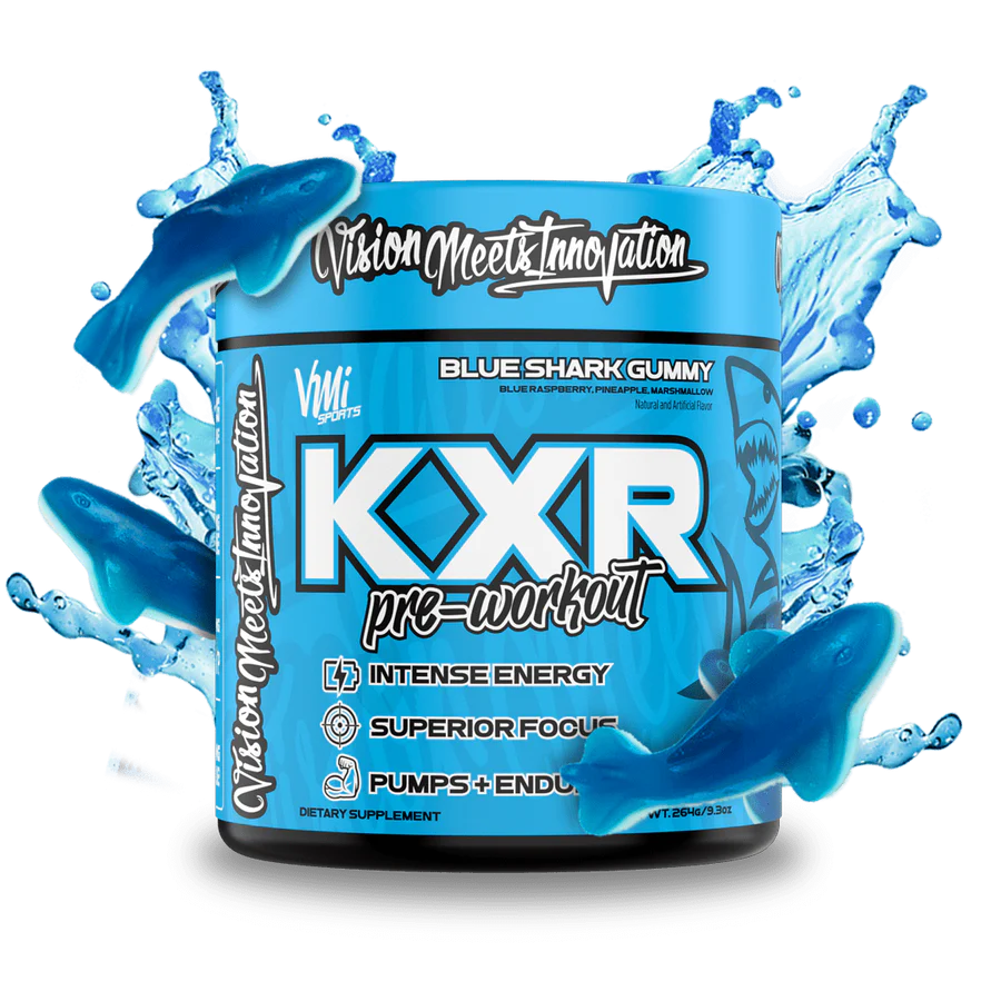 KXR PRE WORKOUT BLUE SHARK GUMMY