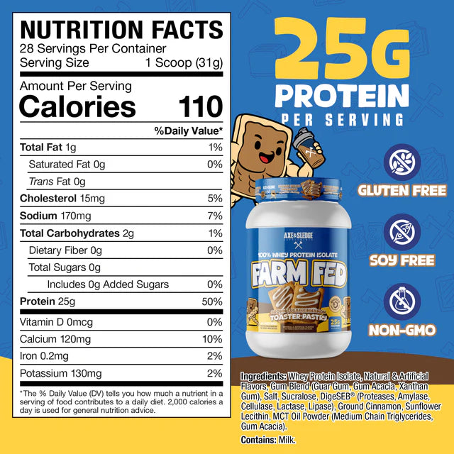 FARM FED BROWN SUGAR CINNAMON TOASTER PASTRY