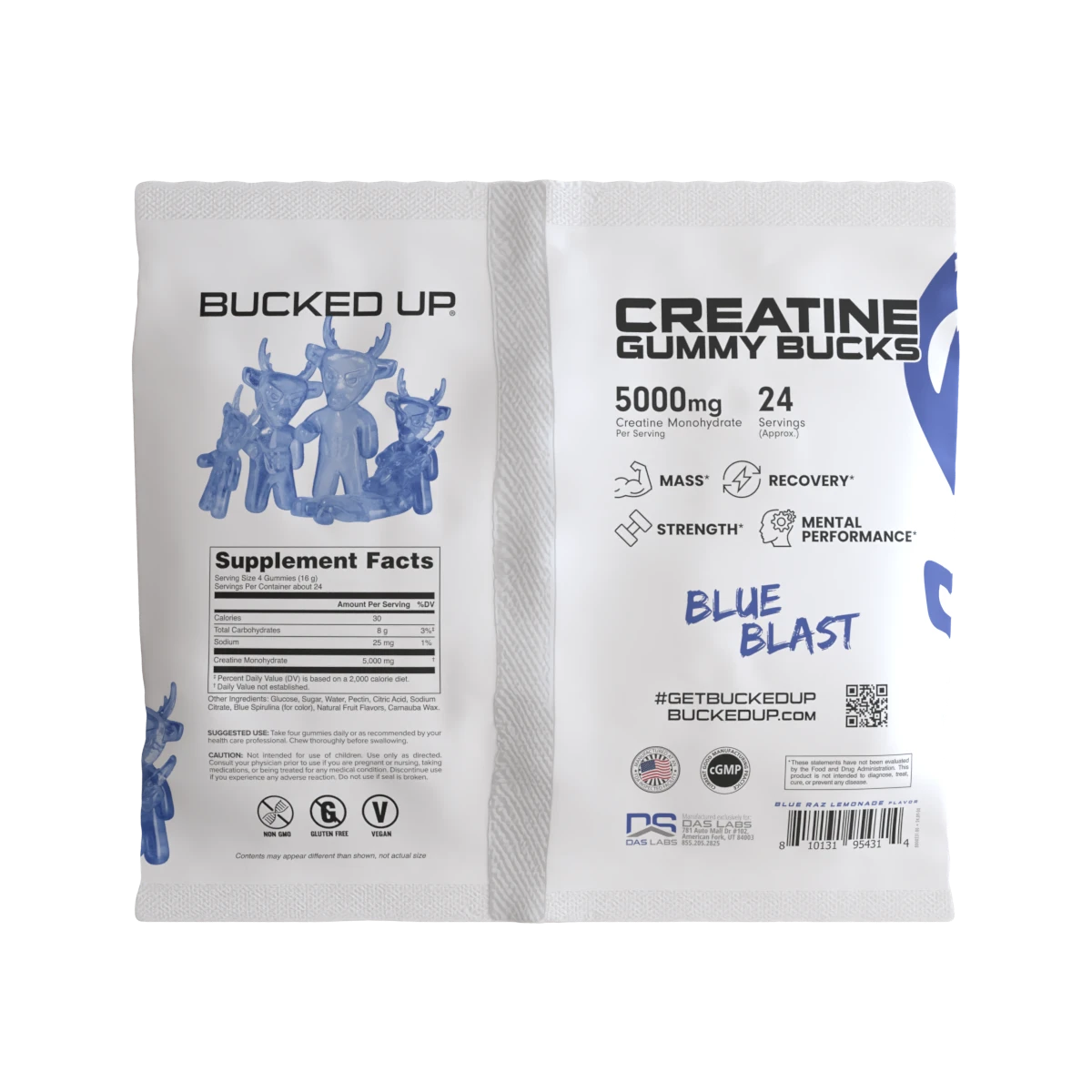 CREATINE GUMMY BUCKS BLUE BLAST