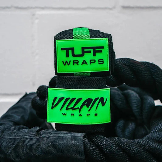 16" Villain Wrist Wraps - Black & Green