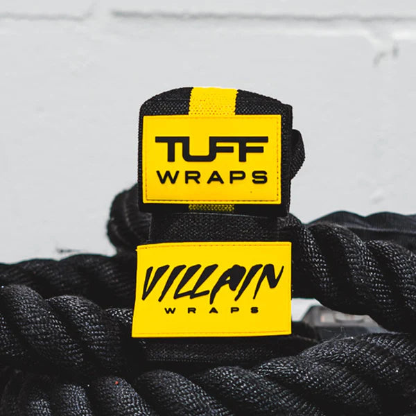 16" Villain Wrist Wraps - Black & Yellow
