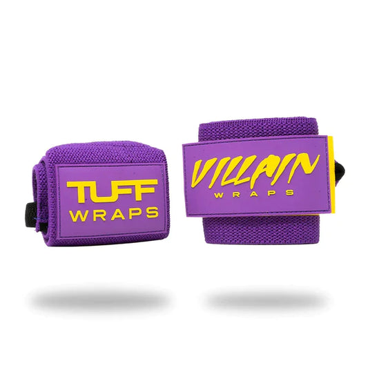 16" Villain Wrist Wraps - Purple & Yellow