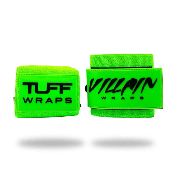 16" Villain "STIFF" Wrist Wraps - NEON GREEN