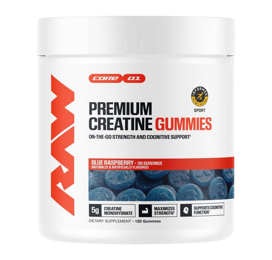 RAW CREATINE GUMMIES BLUE RASPBERRY