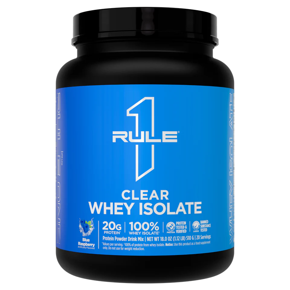 RULE1 CLEAR WHEY ISOLATE BLUE RASPBERRY