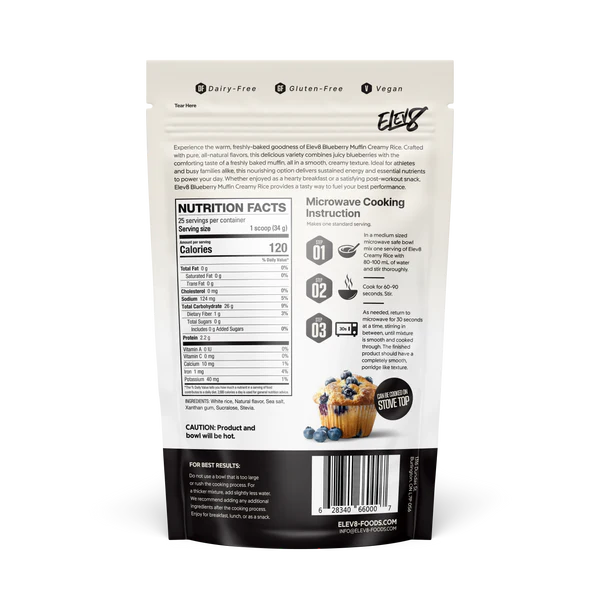ELEV8 CREAMY RICE BLUEBERRY MUFFIN