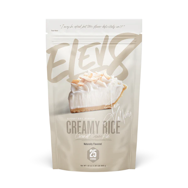 ELEV8 CREAMY RICE COCONUT CREAM PIE