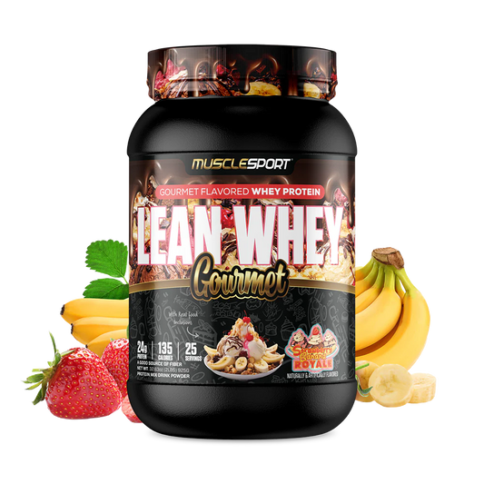LEAN WHEY GOURMET STRAWBERRY BANANA ROYALE