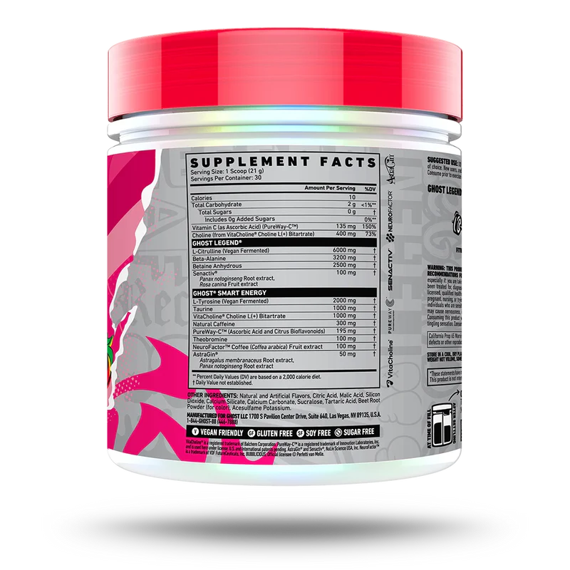 GHOST LEGEND BUBBLICIOUS STRAWBERRY SPLASH