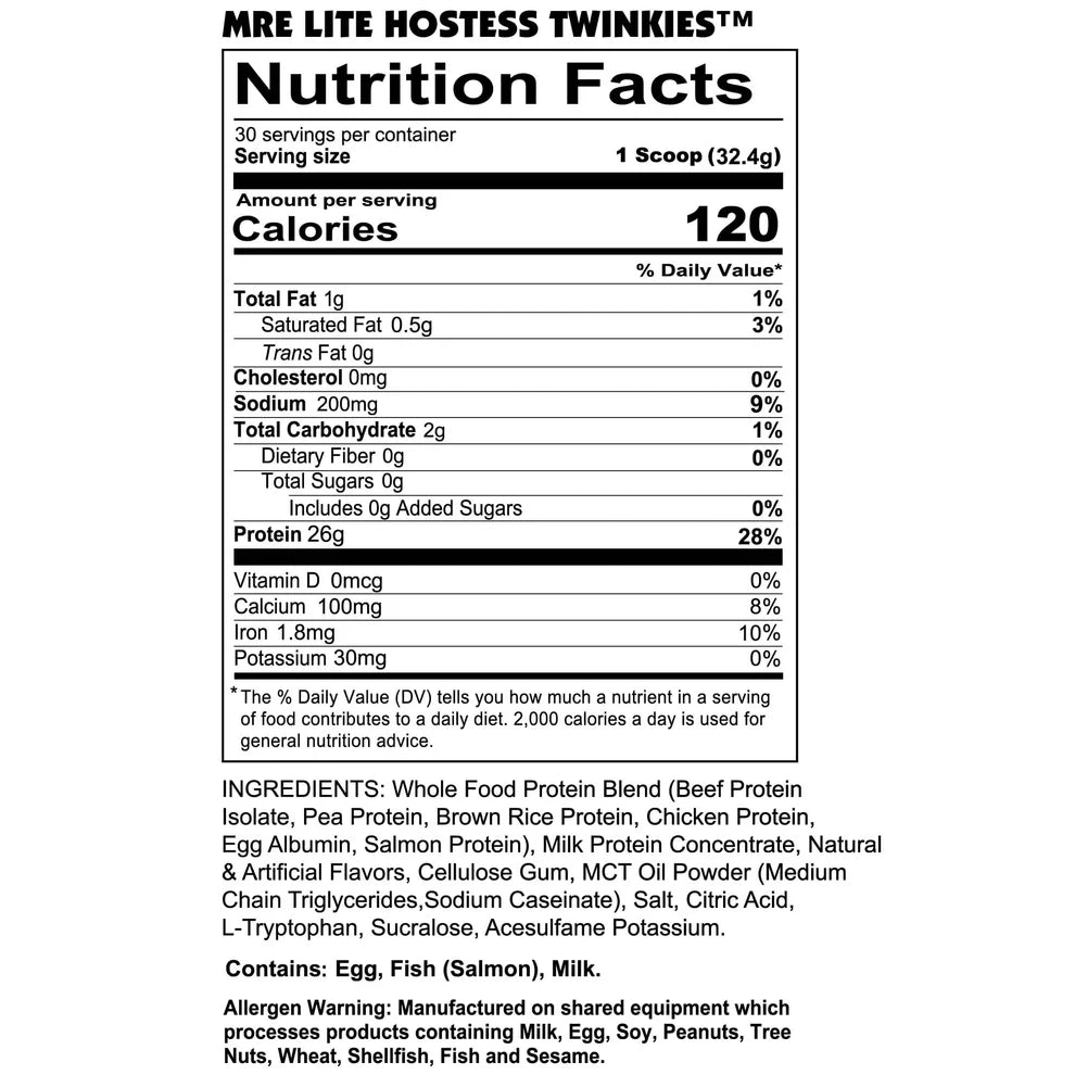 MRE LITE HOSTESS TWINKIES