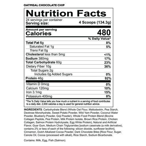 MRE OATMEAL CHOCOLATE CHIP