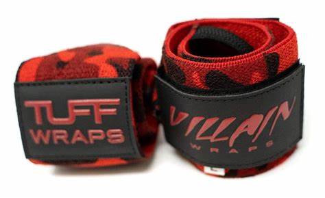 16" Villain Wrist Wraps - Red Camo