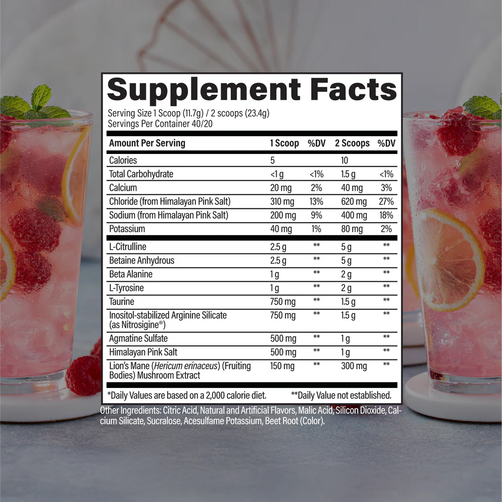 RAW PUMP RASPBERRY LEMONDADE