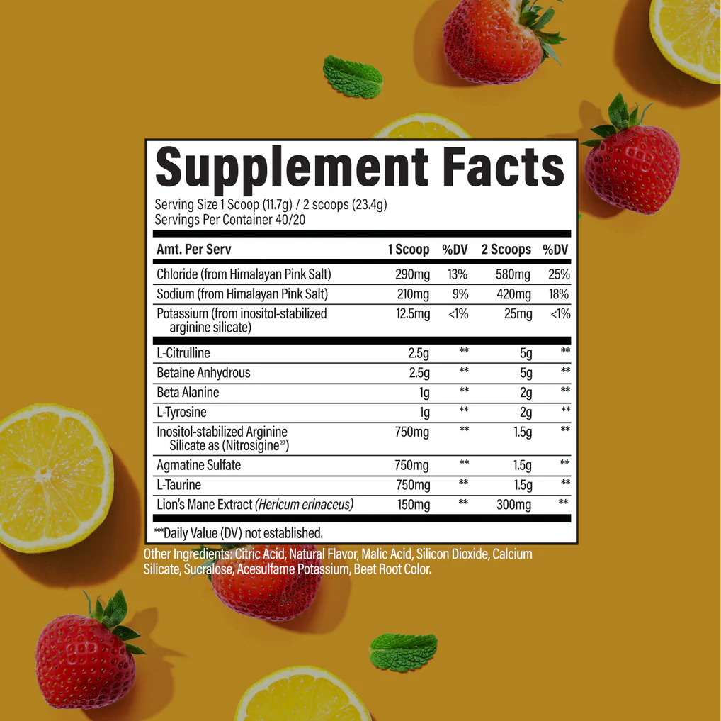 RAW PUMP STRAWBERRY LEMONADE