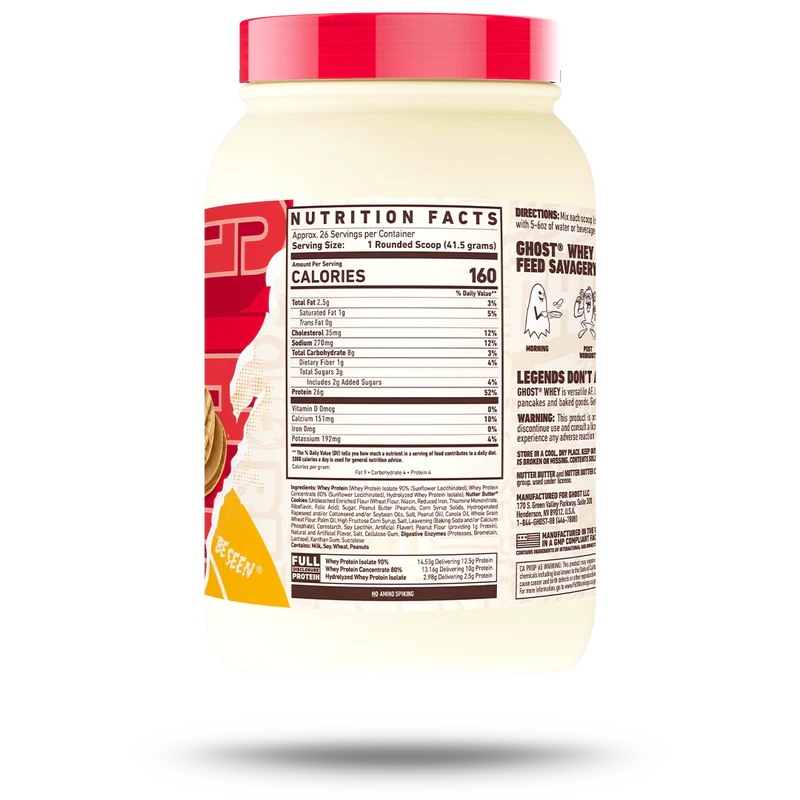 GHOST WHEY NUTTER BUTTER