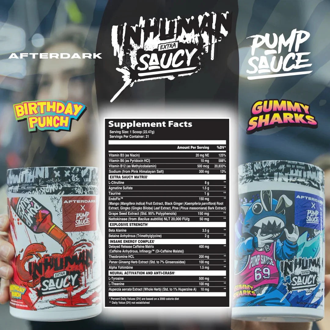 INHUMAN EXTRA SAUCY GUMMY SHARKS