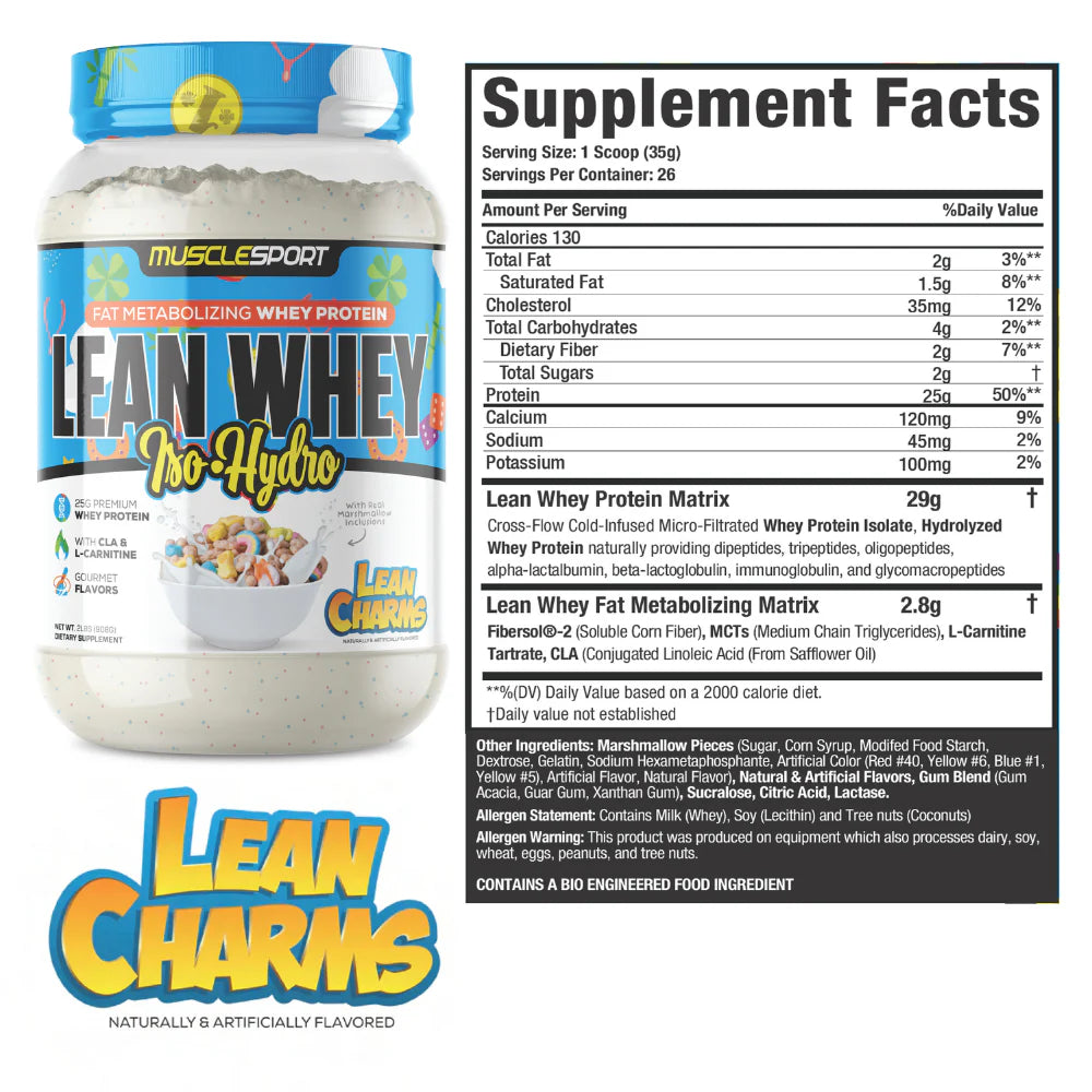 LEAN WHEY ISO HYDRO LEAN CHARMS
