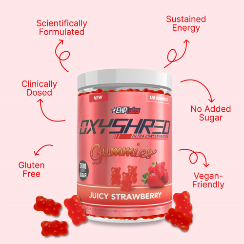 OXYSHRED GUMMIES JUICY STRAWBERRY