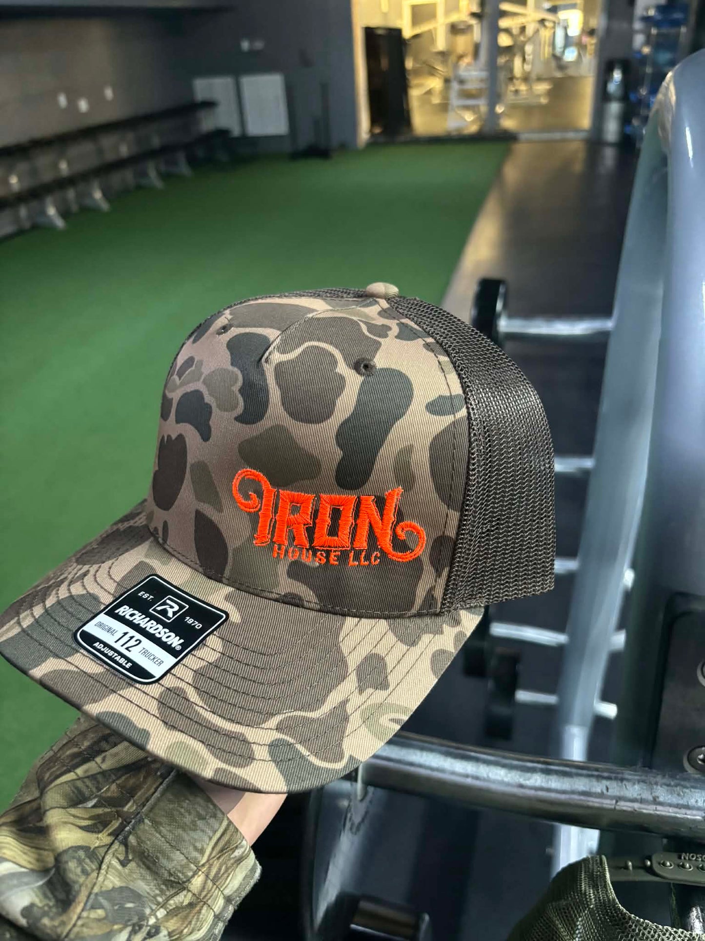 IRON HOUSE HAT CAMO / ornage