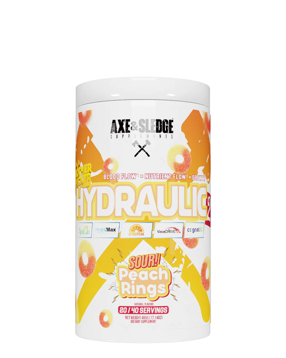 HYDRAULIC V2 MOTHER PUCKER SOUR PEACH RINGS
