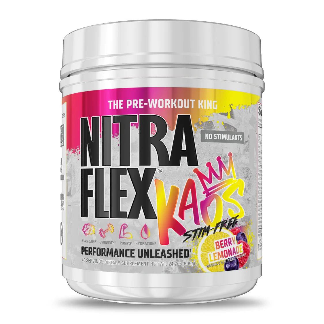 NITRAFLEX KAOS BERRY LEMONADE STIM-FREE