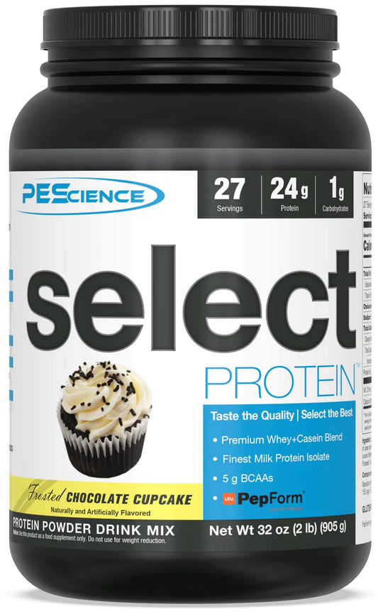 SELECT PROTEIN FROSTED CHOCOLATE CUPCAKE