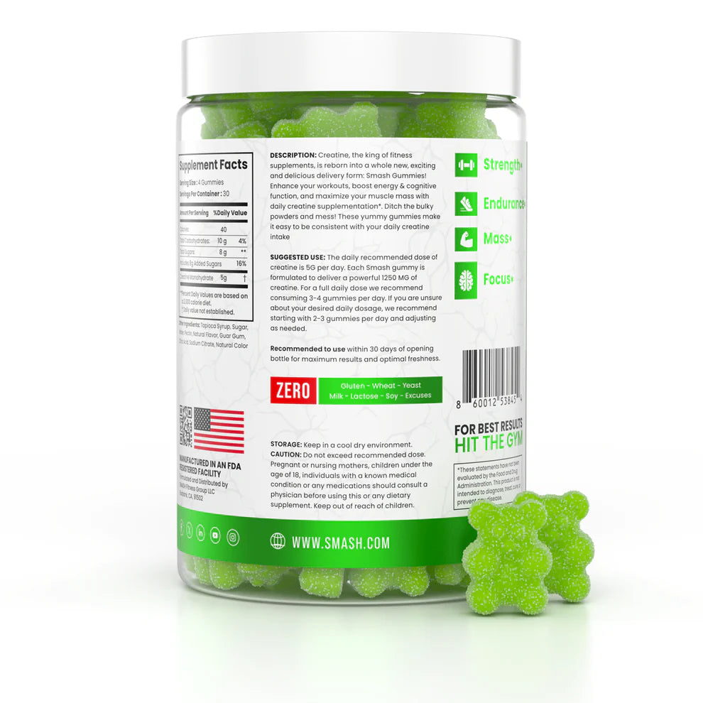 SMASH CREATINE GUMMIES WILD WATERMELON